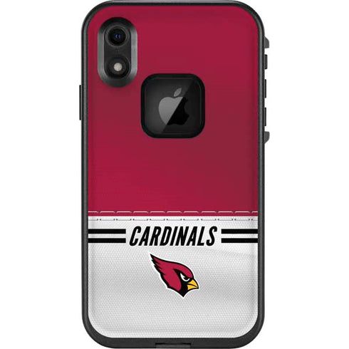 NFL Arizona Cardinals White Striped LifeProof Fre iPhone Skin