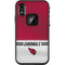 NFL Arizona Cardinals White Striped LifeProof Fre iPhone Skin