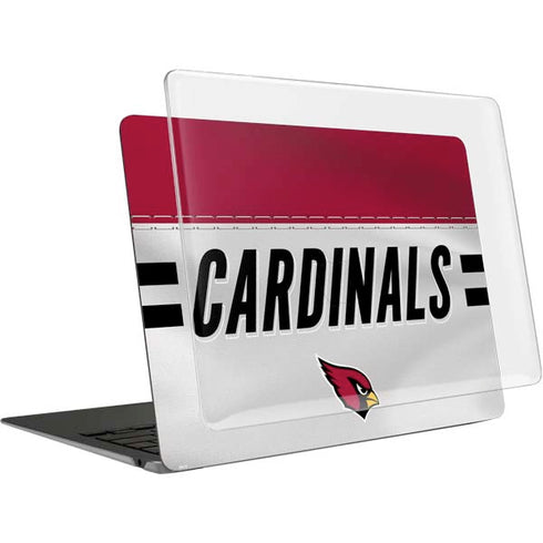 NFL Arizona Cardinals White Striped MacBook Air 13in (2020) Case plus Skin