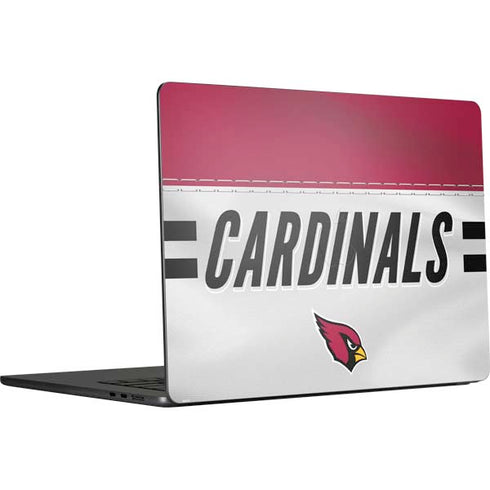 NFL Arizona Cardinals White Striped MacBook Air 15 in (2023) Skin