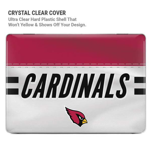 NFL Arizona Cardinals White Striped MacBook Pro 13in (2020) Case plus Skin