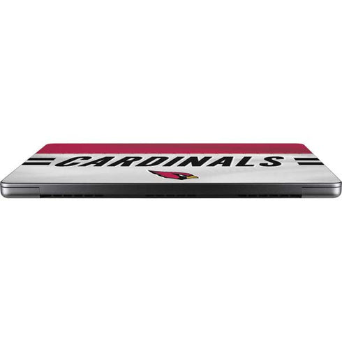 NFL Arizona Cardinals White Striped MacBook Pro 14in (2021-24) Skin