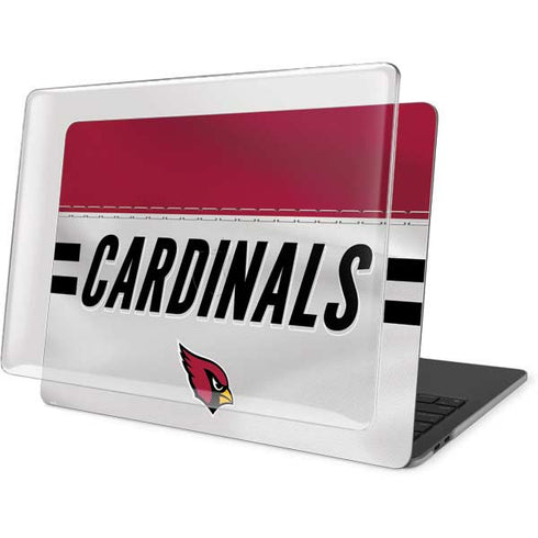 NFL Arizona Cardinals White Striped MacBook Pro 16in (2019-20) Case plus Skin