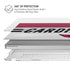 NFL Arizona Cardinals White Striped MacBook Pro 16in (2019-20) Case plus Skin