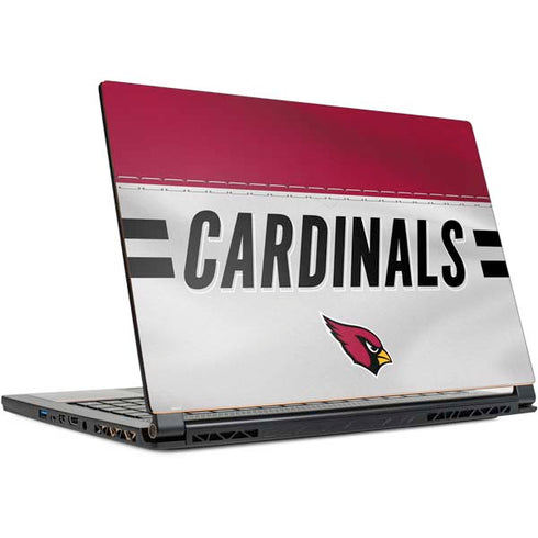 NFL Arizona Cardinals White Striped MSI GS65 Stealth Laptop Skin
