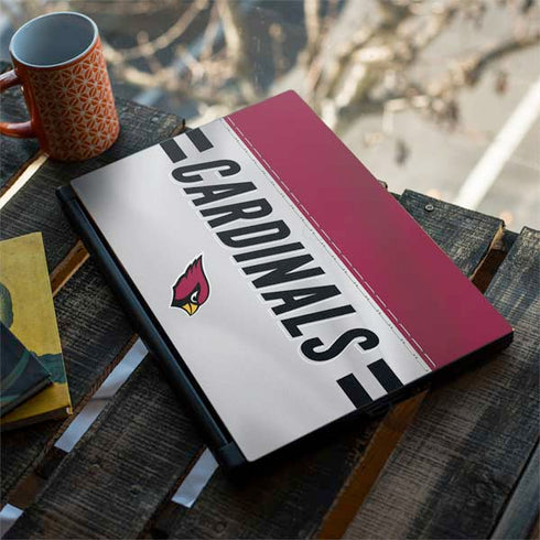 NFL Arizona Cardinals White Striped MSI GS65 Stealth Laptop Skin