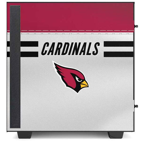NFL Arizona Cardinals White Striped NZXT H510 Compact ATX Mid-Tower Case Skin