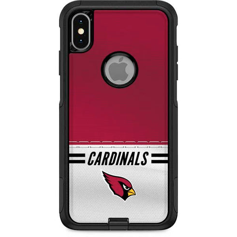 NFL Arizona Cardinals White Striped Otterbox Commuter iPhone Skin