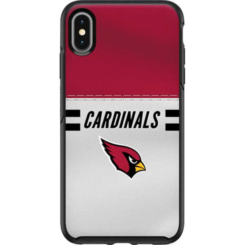 NFL Arizona Cardinals White Striped Otterbox Symmetry iPhone Skin