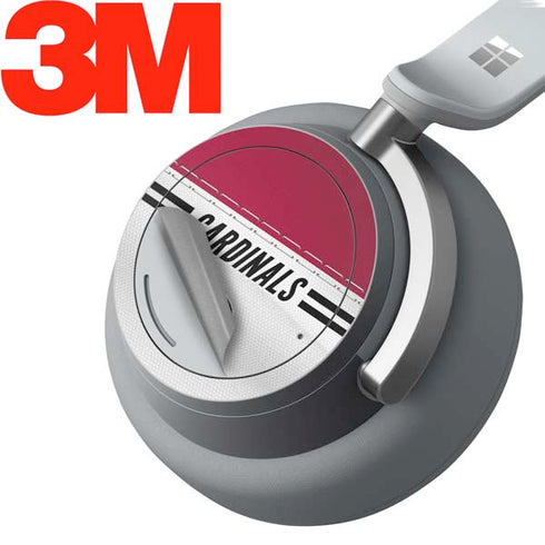 NFL Arizona Cardinals White Striped Surface Headphones Skin