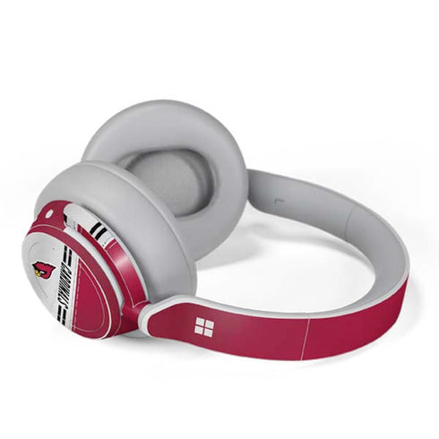 NFL Arizona Cardinals White Striped Surface Headphones Skin