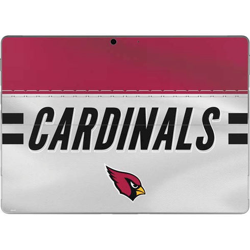 NFL Arizona Cardinals White Striped Surface Pro 8 Skin