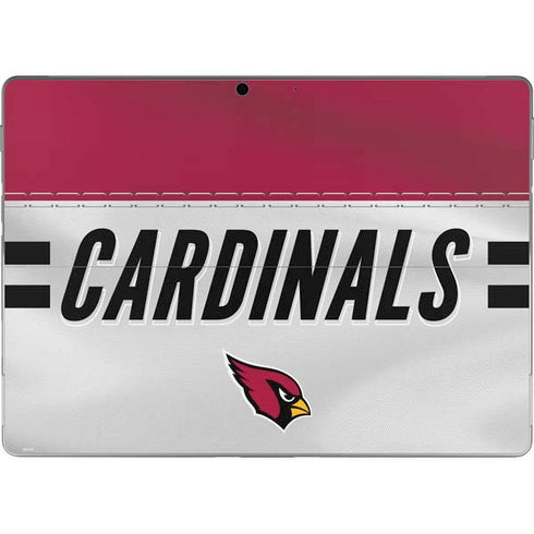 NFL Arizona Cardinals White Striped Surface Pro 9 Skin