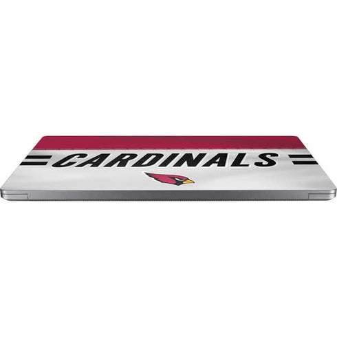 NFL Arizona Cardinals White Striped Universal Laptop 16.6in (13.4 x 9.7in) Skin