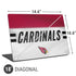 NFL Arizona Cardinals White Striped Universal Laptop 18in (14.6 x 10.6in) Skin