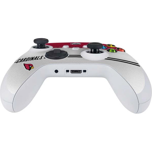 NFL Arizona Cardinals White Striped Xbox Series S Controller Skin