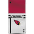 NFL Arizona Cardinals White Striped Xbox Series X Console Skin