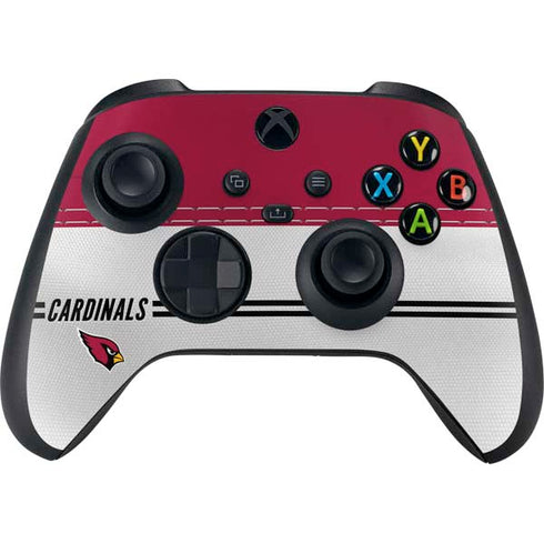 NFL Arizona Cardinals White Striped Xbox Series X Controller Skin