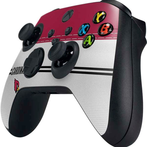 NFL Arizona Cardinals White Striped Xbox Series X Controller Skin