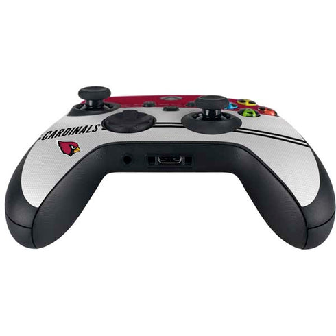 NFL Arizona Cardinals White Striped Xbox Series X Controller Skin