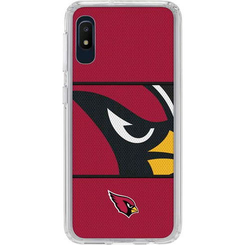 NFL Arizona Cardinals Zone Block Galaxy A10e Clear Case