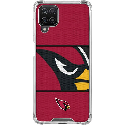 NFL Arizona Cardinals Zone Block Galaxy A12 Clear Case