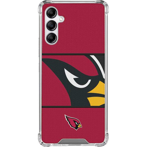 NFL Arizona Cardinals Zone Block Galaxy A14 5G Clear Case