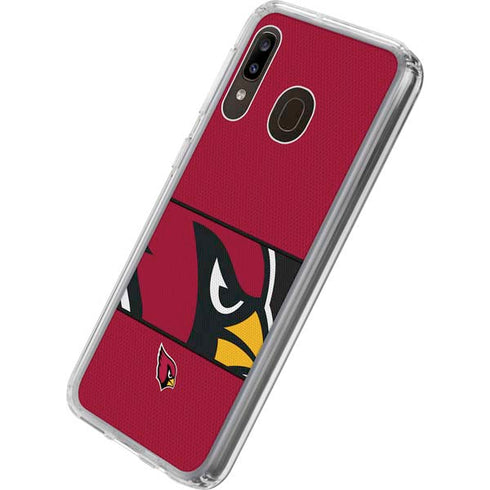 NFL Arizona Cardinals Zone Block Galaxy A20 Clear Case