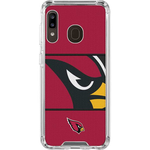 NFL Arizona Cardinals Zone Block Galaxy A30 Clear Case