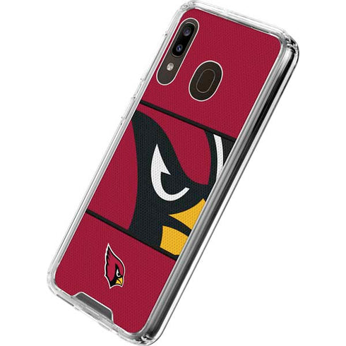 NFL Arizona Cardinals Zone Block Galaxy A30 Clear Case