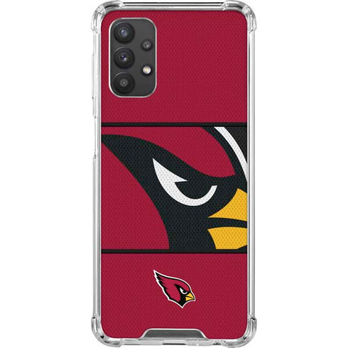 NFL Arizona Cardinals Zone Block Galaxy A32 5G Clear Case