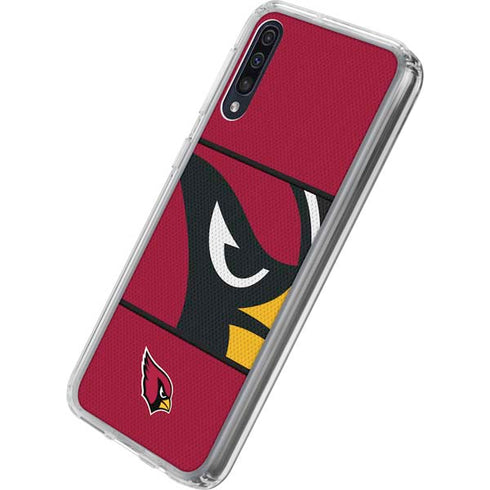 NFL Arizona Cardinals Zone Block Galaxy A50 Clear Case