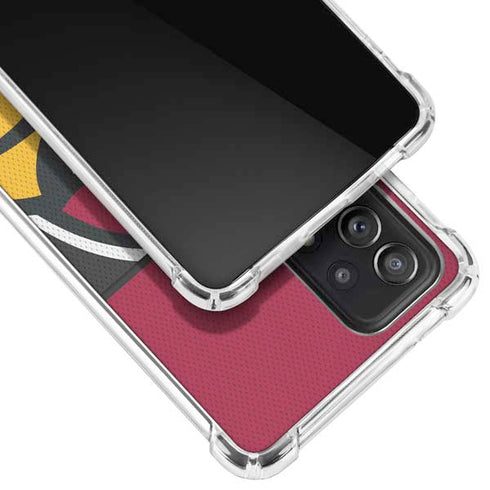 NFL Arizona Cardinals Zone Block Galaxy A52 5G Clear Case