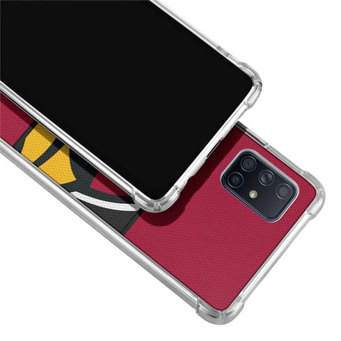 NFL Arizona Cardinals Zone Block Galaxy A71 5G Clear Case