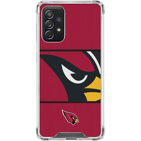 NFL Arizona Cardinals Zone Block Galaxy A72 5G Clear Case