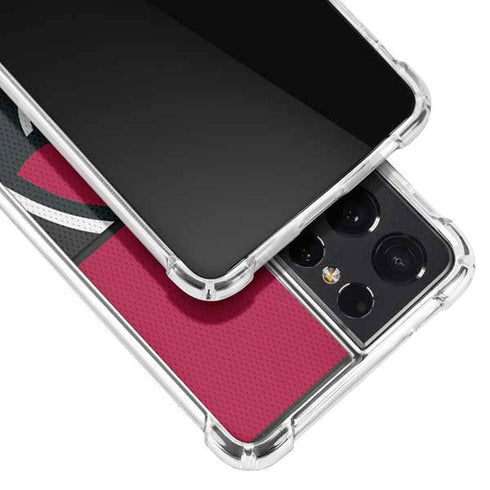 NFL Arizona Cardinals Zone Block Galaxy S21 Ultra 5G Clear Case
