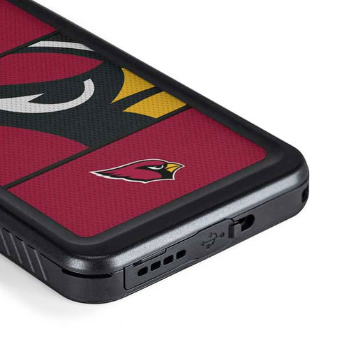 NFL Arizona Cardinals Zone Block Galaxy S23 Plus Waterproof Case