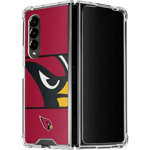 NFL Arizona Cardinals Zone Block Galaxy Z Fold4 5G Clear Case