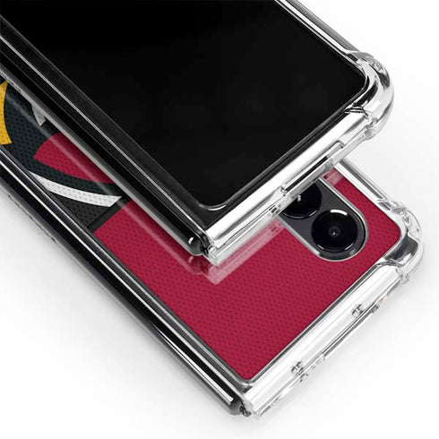 NFL Arizona Cardinals Zone Block Galaxy Z Fold4 5G Clear Case