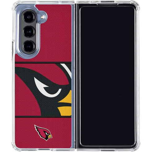 NFL Arizona Cardinals Zone Block Galaxy Z Fold5 5G Clear Case
