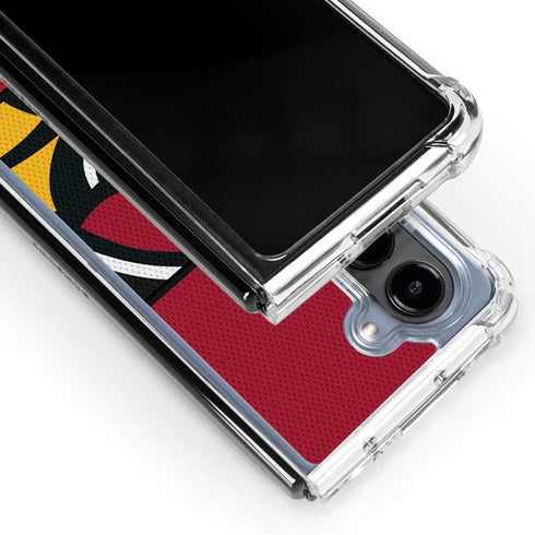 NFL Arizona Cardinals Zone Block Galaxy Z Fold5 5G Clear Case