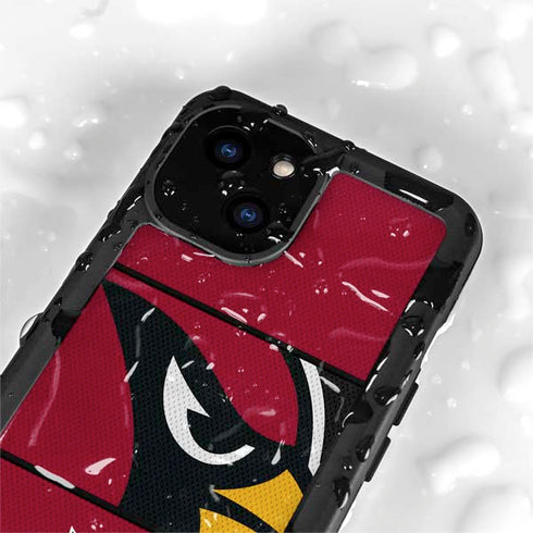 NFL Arizona Cardinals Zone Block iPhone 13 Mini Waterproof Case