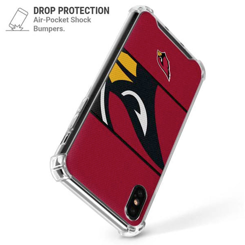 NFL Arizona Cardinals Zone Block iPhone XS Max Clear Case