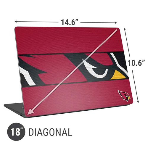NFL Arizona Cardinals Zone Block Universal Laptop 18in (14.6 x 10.6in) Skin
