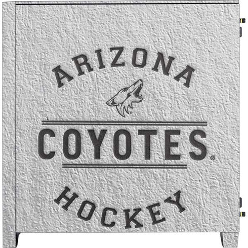 NHL Arizona Coyotes Black Text Corsair 4000D Tempered Glass Mid-Tower ATX Case Skin
