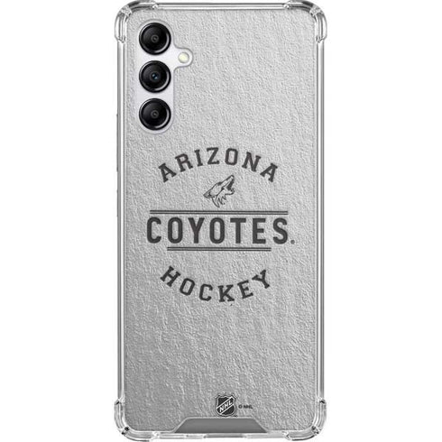 NHL Arizona Coyotes Black Text Galaxy A14 5G Clear Case