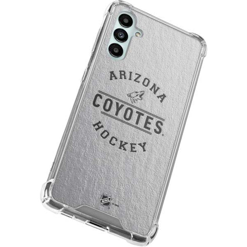NHL Arizona Coyotes Black Text Galaxy A14 5G Clear Case