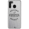 NHL Arizona Coyotes Black Text Galaxy A21 Clear Case