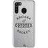 NHL Arizona Coyotes Black Text Galaxy A21 Clear Case