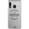 NHL Arizona Coyotes Black Text Galaxy A30 Clear Case